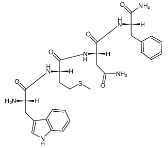 H-Trp-Met-Asn-Phe-NH2 structure