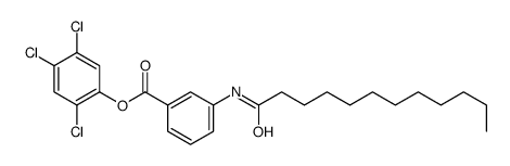 (2,4,5-trichlorophenyl) 3-(dodecanoylamino)benzoate结构式