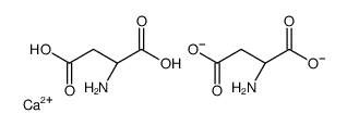 calcium,(3R)-3-amino-4-hydroxy-4-oxobutanoate Structure