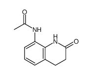 8-acetylamino-3,4-dihydro-2(1H)-quinolinone Structure