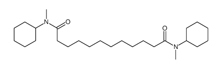 N,N'-dicyclohexyl-N,N'-dimethyldodecanediamide结构式