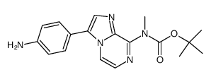 [3-(4-Amino-phenyl)-imidazo[1,2-a]pyrazin-8-yl]-methyl-carbamic acid tert-butyl ester Structure
