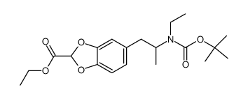 5-[2-(tert-butoxycarbonyl-ethyl-amino)-propyl]-benzo[1,3]dioxole-2-carboxylic acid ethyl ester Structure