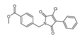 methyl 4-[(3-chloro-2,5-dioxo-4-phenyl-2,5-dihydro-1H-pyrrol-1-yl)methyl]benzoate结构式