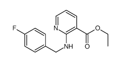 ethyl 2-[(4-fluorophenyl)methylamino]pyridine-3-carboxylate结构式