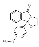 9b-(4-Methoxyphenyl)-2,3-dihydro[1,3]oxazolo[2,3-a]isoindol-5(9bH)-one结构式