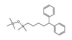 1-(5,5-diphenylpentyl)-1,1,3,3,3-pentamethyldisiloxane Structure