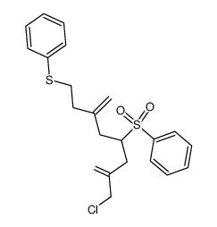 (7-(chloromethyl)-3-methylene-5-(phenylsulfonyl)oct-7-en-1-yl)(phenyl)sulfane Structure