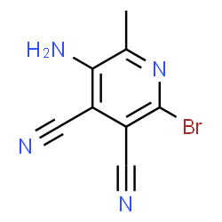 Cinchomerononitrile,5-amino-2-bromo-6-methyl- (4CI)结构式