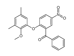2-(2-methoxy-3,5-dimethyl-phenoxy)-5-nitro-benzophenone Structure