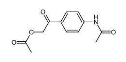 2-(4-acetamidophenyl)-2-oxoethyl acetate Structure