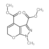 Pyrano[2,3-c]pyrazole-3,4-dicarboxylicacid, 1,6-dihydro-1-methyl-, 3,4-dimethyl ester Structure