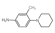 3-Methyl-4-(1-piperidinyl)aniline Structure