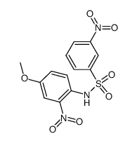 3-nitro-benzenesulfonic acid-(4-methoxy-2-nitro-anilide)结构式