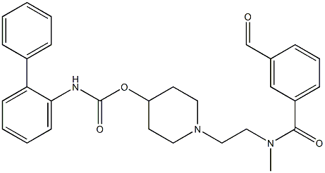 1-(2-(4-甲酰基-N-甲基苯甲酰氨基)乙基)哌啶-4-基 [1,1'-联苯]-2-基氨基甲酸酯图片