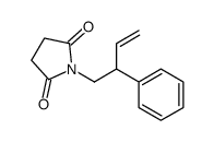 1-(2-phenylbut-3-enyl)pyrrolidine-2,5-dione结构式