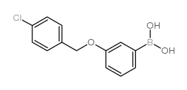 3-(4'-CHLOROBENZYLOXY)PHENYLBORONIC ACID Structure