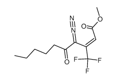 methyl (E)-4-diazo-5-oxo-3-(trifluoromethyl)dec-2-enoate Structure
