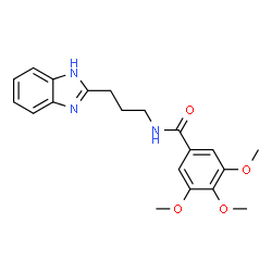 N-(3-(1H-benzo[d]imidazol-2-yl)propyl)-3,4,5-trimethoxybenzamide Structure