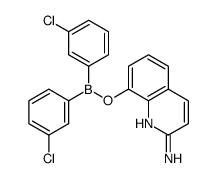 8-bis(3-chlorophenyl)boranyloxyquinolin-2-amine结构式