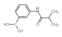 3-异丁酰胺基苯基硼酸结构式