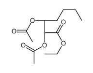 ethyl (2R,3S)-2,3-diacetyloxyheptanoate结构式