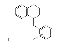 1-(3-Methylpyridin-2-ylmethyl)-1,2,3,4-tetrahydronaphthalin Methoiodid Structure