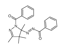 1-benzoyl-5-benzoylazo-3,4,4,5-tetramethyl-2-pyrazoline结构式