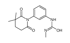 1-[3-(3,3-dimethyl-2,6-dioxopiperidin-1-yl)phenyl]-3-methylurea结构式