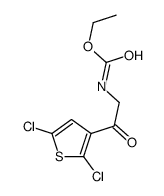 ethyl N-[2-(2,5-dichlorothiophen-3-yl)-2-oxoethyl]carbamate Structure