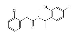 2-(2-chlorophenyl)-N-[1-(2,4-dichlorophenyl)ethyl]-N-methylacetamide Structure