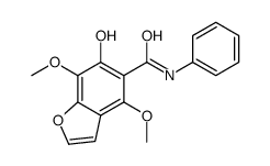 6-hydroxy-4,7-dimethoxy-N-phenyl-1-benzofuran-5-carboxamide Structure