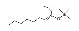 n-Hexyl ketene methyl trimethylsilyl acetal Structure