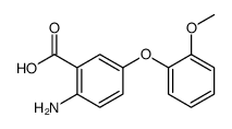 2-amino-5-(2-methoxyphenoxy)benzoic acid结构式