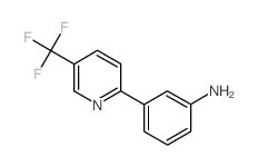 2-(3-Aminophenyl)-5-(trifluoromethyl)pyridine结构式