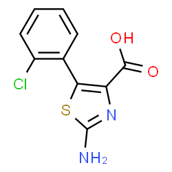 2-Amino-5-(2-chlorophenyl)-1,3-thiazole-4-carboxylic acid Structure