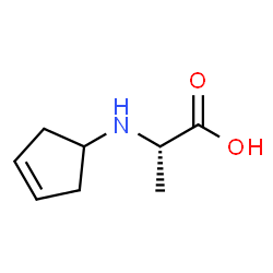 L-Alanine, N-(3-cyclopenten-1-yl)- (9CI) structure