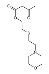 2-(2-morpholin-4-ylethylsulfanyl)ethyl 3-oxobutanoate Structure