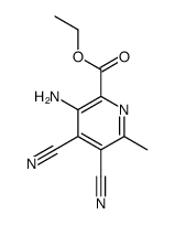 ethyl 3-amino-4,5-dicyano-6-methylpyridine-2-carboxylate结构式