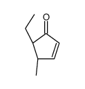 (4R,5S)-5-ethyl-4-methylcyclopent-2-en-1-one Structure