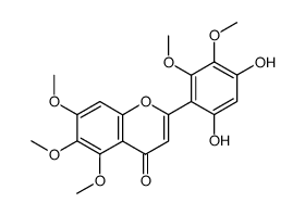 4',6'-dihydroxy-2',3',5,6,7-pentamethoxyflavone Structure