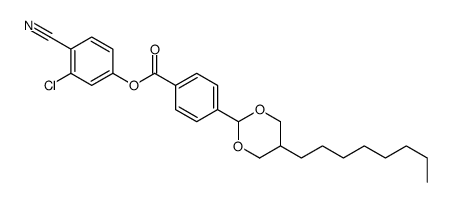 (3-chloro-4-cyanophenyl) 4-(5-octyl-1,3-dioxan-2-yl)benzoate结构式