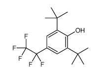 2,6-ditert-butyl-4-(1,1,2,2,2-pentafluoroethyl)phenol结构式