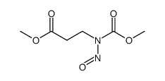 3-(N-Nitroso-methoxycarbonylamino)-propionsaeure-methylester Structure