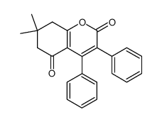 5-oxo-7,7-dimethyl-3,4-diphenyl-5,6,7,8-tetrahydrobenzo-2-pyrone Structure