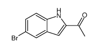 1-(5-溴-1H-吲哚-2-基)乙酮结构式