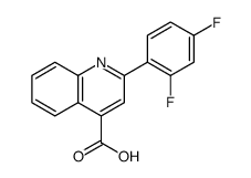 4-Quinolinecarboxylic acid, 2-(2,4-difluorophenyl) Structure