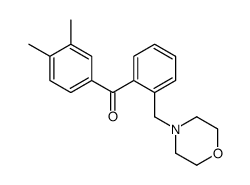 3',4'-DIMETHYL-2-MORPHOLINOMETHYL BENZOPHENONE结构式