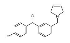 4'-FLUORO-3-(3-PYRROLINOMETHYL) BENZOPHENONE结构式