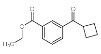 3-CARBOETHOXYPHENYL CYCLOBUTYL KETONE结构式